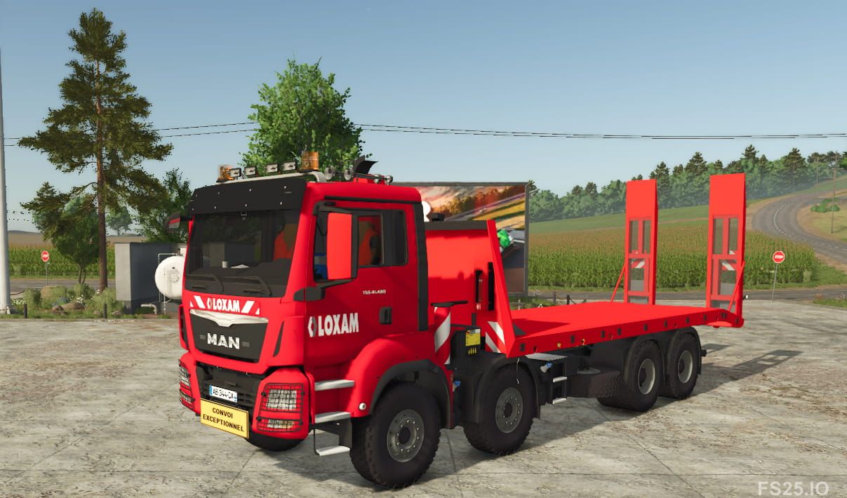 Photos of MAN TGS 8x4 Plateau Palfinger LOXAM 2